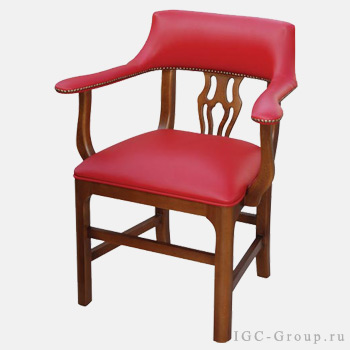 Мягкое кресло "Кардинал" из ценных пород дерева